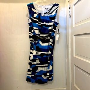 Beautiful plus size abstract sheath